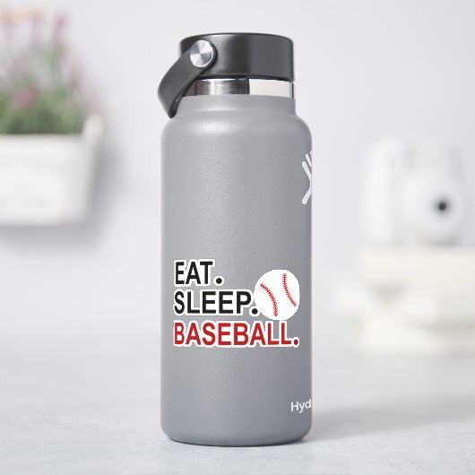 Essen Sleep Baseball Aufkleber (HydroFlask)
