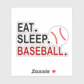Essen Sleep Baseball Aufkleber (Blatt)