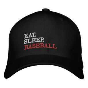 Essen Sleep Baseball Bestickte Baseballkappe