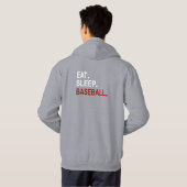 Essen Sleep Baseball Hoodie (Schwarz voll)