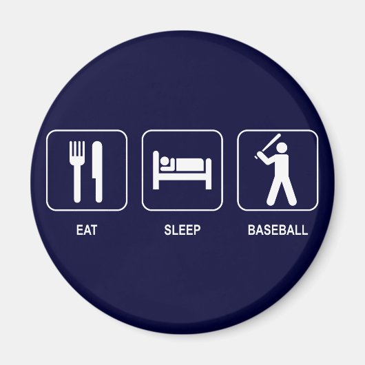Essen Sleep Baseball Magnet (Vorne)