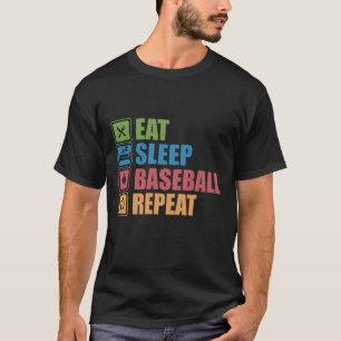 ESSEN Sleep BASEBALL Wiederholung T-Shirt
