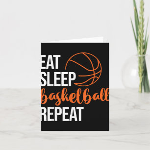 Essen Sleep Basketball Wiederholen Spaß Sport Moti Karte