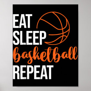 Essen Sleep Basketball Wiederholen Spaß Sport Moti Poster