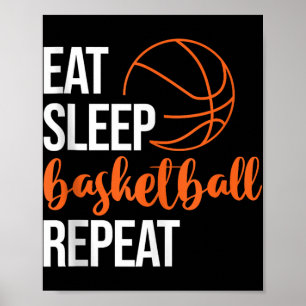 Essen Sleep Basketball Wiederholen Spaß Sport Moti Poster