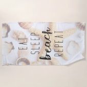 Essen Sleep Beach Wiederholung Strandtuch (Vorderseite)