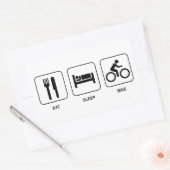 Essen Sleep Bike Rechteckiger Aufkleber (Umschlag)