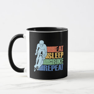 Essen Sleep Bike Wiederholung Funny BMX Biker MTB  Tasse