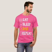 Essen Sleep Bmx Wiederholung Bike Bmx Rider T-Shirt (Vorne ganz)