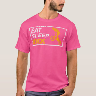 Essen Sleep Bmx Wiederholung Fahrradfahren T-Shirt