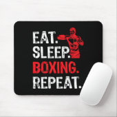 Essen Sleep Boxing Wiederholen Boxing Player Funny Mousepad (Mit Mouse)