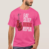 Essen Sleep Boxing Wiederholen Handschuhe Kampf Ri T-Shirt (Vorderseite)