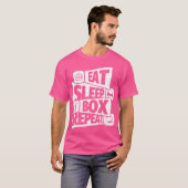 Essen Sleep Boxing Wiederholen lustige Boxgeschenk T-Shirt (Vorne ganz)