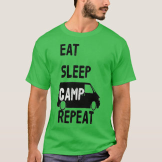 ESSEN SLEEP CAMP REPEAT T4 schwarz T-Shirt
