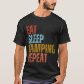 ESSEN SLEEP CAMPING WIEDERHOLEN T - Shirt (Vorderseite)