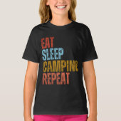 ESSEN SLEEP CAMPING WIEDERHOLEN T - Shirt (Vorderseite)
