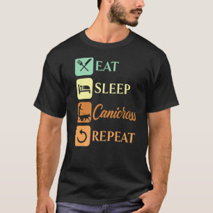 Essen Sleep Canicross Wiederholung Hund laufen Spo T-Shirt