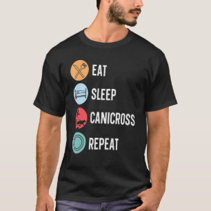 Essen Sleep Canicross Wiederholung Hund laufen Spo T-Shirt