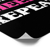 Essen Sleep Cheer Wiederholung Cheerleader Fan Lov Poster (Ecke)