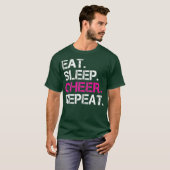Essen Sleep Cheer Wiederholung Cheerleading TShirt (Vorne ganz)