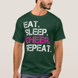 Essen Sleep Cheer Wiederholung Cheerleading TShirt
