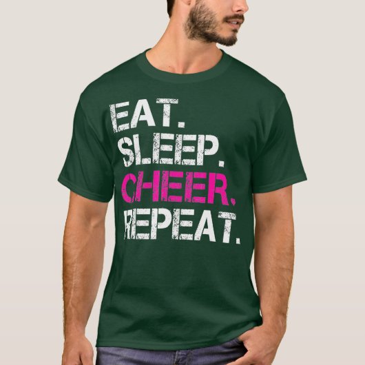 Essen Sleep Cheer Wiederholung Cheerleading TShirt (Vorderseite)