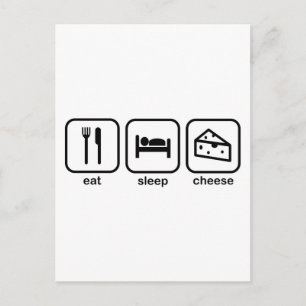 Essen Sleep Chef Postkarte