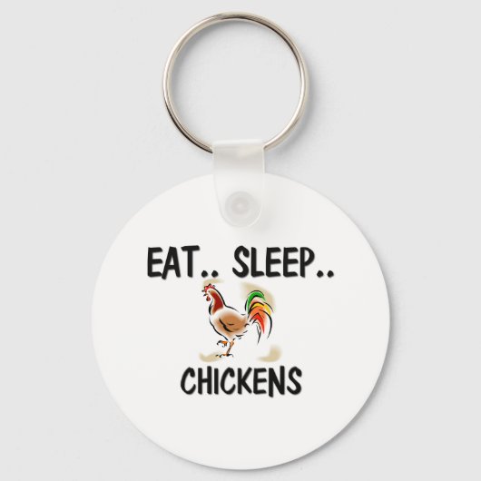 Essen Sleep CHICKENS Schlüsselanhänger (Vorderseite)
