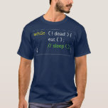 Essen Sleep Code Funny Coding Computer Science T-Shirt<br><div class="desc">Essen Sleep Code Funny Coding Computer Science Kodierung,  Programmierung,  Programmierer,  Code,  Geek,  Entwickler,  Cover,  Software,  Computer,  JavaScript,  Python,  Linux,  Nerd,  HTML,  Java,  Tech,  lustig,  Entwicklung,  CSS,  Git,  Laptop,  Technologie,  Internet,  Open Source,  PHP,  Web,  Macbook,  Js,  Gigub,  Apfel</div>