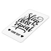 Essen Sleep Cruise Wiederholung Funny Magnet (Linke Seite)