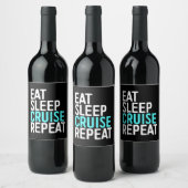 Essen Sleep Cruise Wiederholung Urlaub Urlaub Gesc Weinetikett (Flaschen)