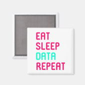Essen Sleep Data Match Science Geek Magnet (Vorderseite/Rückseite)