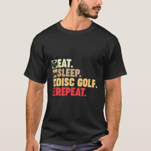 Essen Sleep Disk Golf Wiederholung Männer Opa Vate T-Shirt