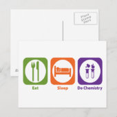 Essen Sleep Do Chemie Postkarte (Vorne/Hinten)