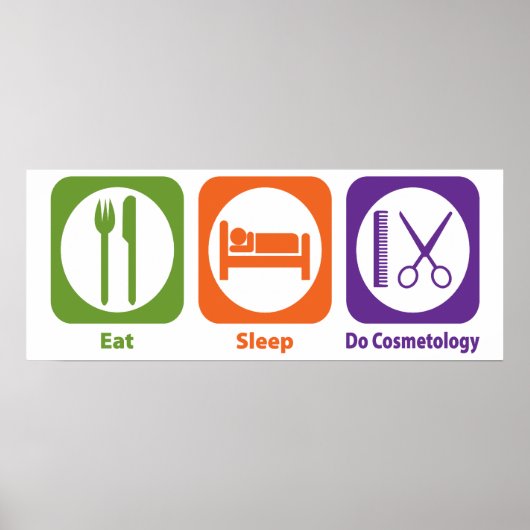 Essen Sleep Do Kosmetologie Poster (Vorne)
