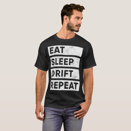 Essen Sleep Drift Autofahren Tokyo JDM Geschenk T-Shirt (Vorne ganz)