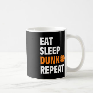 Essen Sleep Dunk Wiederholen Spaß Basketball Ball Kaffeetasse