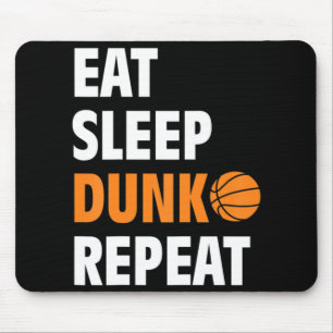 Essen Sleep Dunk Wiederholen Spaß Basketball Ball Mousepad
