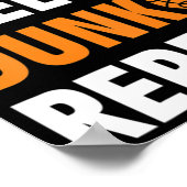 Essen Sleep Dunk Wiederholen Spaß Basketball Ball Poster (Ecke)