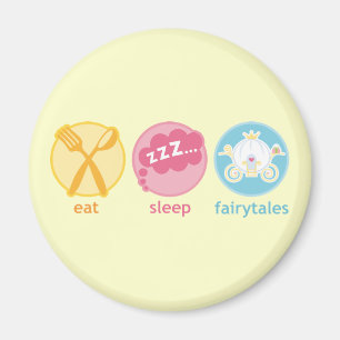 Essen Sleep Fairytales Kühlschrankmagnet Geschenk