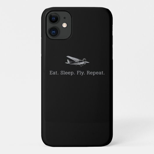 Essen Sleep Fly Dronen Wiederholen Aviator Geschen Case-Mate iPhone Hülle (Rückseite)