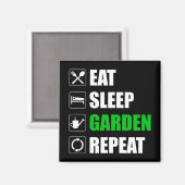 Essen Sleep Garden Wiederholung Magnet (Vorderseite/Rückseite)