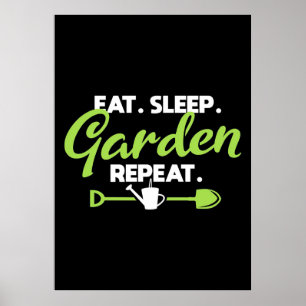 Essen Sleep Garden Wiederholung Poster