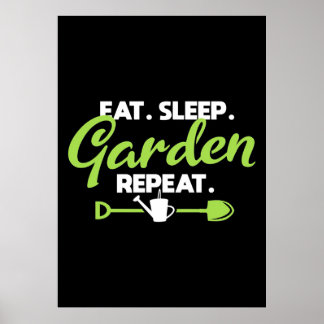 Essen Sleep Garden Wiederholung Poster