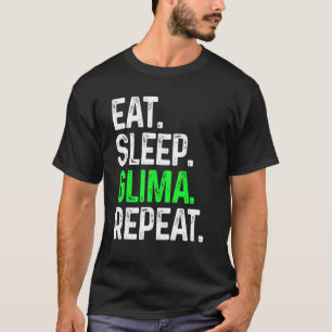 Essen Sleep Glima Wiederholung Kampfkünste der Kam T-Shirt