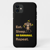 Essen Sleep Go Bananen Wiederholen Funny Süße Tier