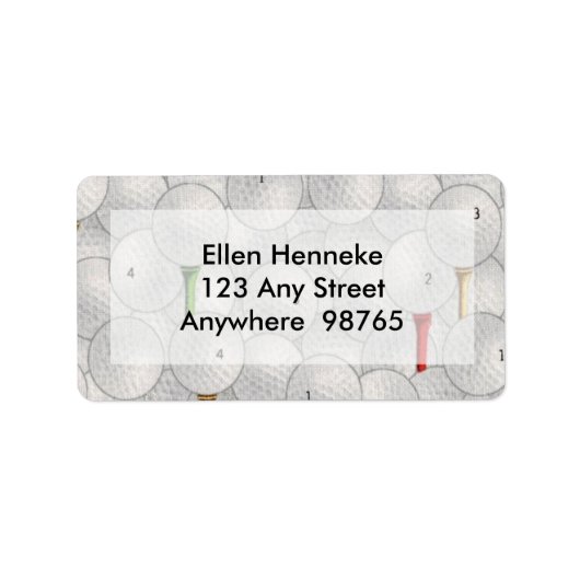 Essen Sleep Golf Adressaufkleber (Vorne)