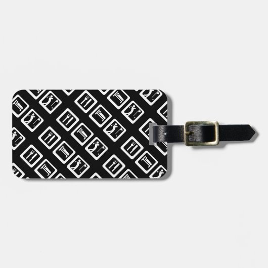 Essen Sleep Golf Gepäckanhänger (Vorderseite horizontal)