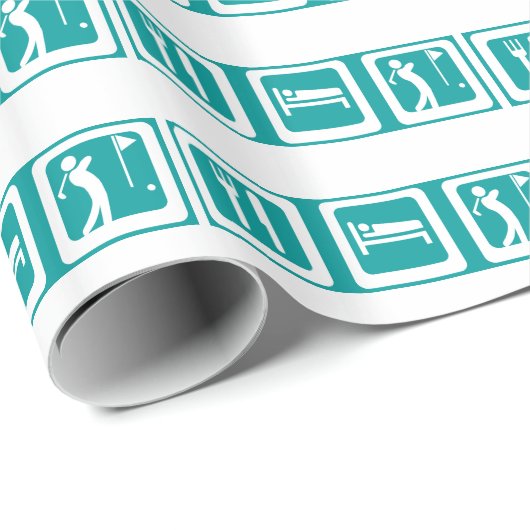 Essen Sleep Golf Geschenkpapier (Rolleneckpunkt)