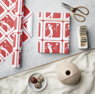 Essen Sleep Golf Geschenkpapier